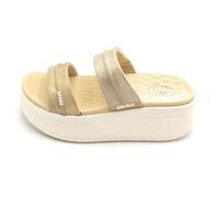 Hey Dude 45256 Sandalias Plataforma 7cm Laminado Champagne Suela Goma
