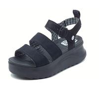 Hey Dude Hebilla Delray para mujer, Negro -, 36 EU