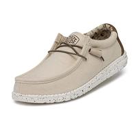 Hey Dude Lona Elástica Wally, Moc Toe Shoes Hombre, Beige, 45 EU