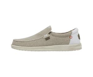 Hey Dude Mikka Braided - Zapatos Estilo Mocasín para Hombre, Off White, 48