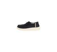 Hey Dude - Mocasines de eco-piel con tacón de corcho - Shoes - Mujer - Negro - 38 EU -