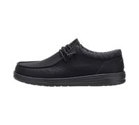 Hey Dude Paul - Zapatos para hombre, mocasines con cordones, cómodos y ligeros, Negro/Negro, 46 EU