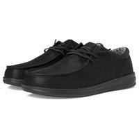 Hey Dude Paul - Zapatos para hombre, mocasines con cordones, cómodos y ligeros, Negro/Negro, 46 EU