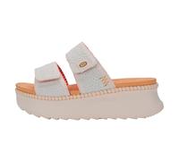 Hey Dude Shoes Sandalo con Zeppa a Due fasce in Tessuto Bianco 38