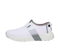 HEYDUDE Sirocco Sport Stripe - Zapatos para Mujer - Zapatillas con Sistema de Cordones Fácil, White, 36