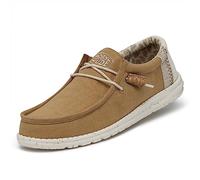 Hey Dude Wally Break Stitch - Mocasines para hombre, talla 41, zapatos sin cordones, cómodos y ligeros, amarillo (“ocra”)