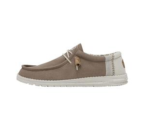 Hey Dude Wally Break Stitch - Tenis Marrone da Uomo, Talla 13.5 UK (E1110), Marrón., 11 UK