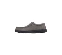 Hey Dude - Zapatos Wally Classic para hombre, talla 43, mocasines sin cordones, cómodos y livianos, color gris