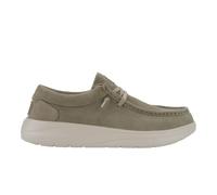 Hey Dude Wally Comf Slip-On Hombre, Ante Gris Piedra Abedul Plata, 47 EU