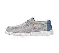 Hey Dude Wally Jersey Wally - Zapatos Estilo Mocasín para Hombre, Light Grey, 41