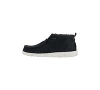 Hey Dude - Wally Mid Canvas - Botas para Hombre, Black/White, 44