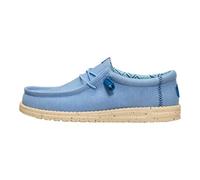 Hey Dude Wally Stretch Canvas Sneaker Beige para Hombre 40022-105, Denim Desvanecido Marrón Claro, 41 EU