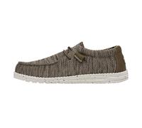 Hey Dude Wally Sox - Zapatos Estilo Mocasín para Hombre, Brown, 41