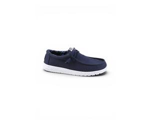 Hey Dude - Wally Stretch Canvas Loafers - Shoes - Hombre - Azul - 44 EU -