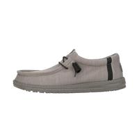 Hey Dude Wally Stretch Fleece - Zapatos Estilo Mocasín para Hombre, Lava Stone, 42