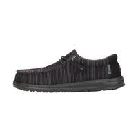 Hey Dude Wally Stretch Sox - Mocasines para hombre, cómodos y ligeros, Negro -, 47 EU