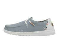 Hey Dude Wendy Boho - Zapatos Estilo Mocasín para Mujer, Light Denim, 40