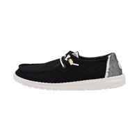 Hey Dude Wendy - Mocasines Bohemios de Ganchillo para Mujer, Parte Superior y Forro Textiles, Cierre de Cordones, Suela Textil