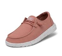 Hey Dude Wendy Slub Canvas Moc Toe Shoes, Terracota, 37 EU