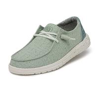 Hey Dude Wendy Woven Moc Toe Shoes, Verde Menta, 41 EU