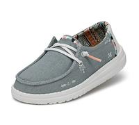 Hey Dude Wendy Youth Boho, Moc Toe Shoes, Denim Claro, 31 EU