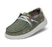 Hey Dude Wendy Youth Boho Moccasin, Olive, 34 EU, Verde Oliva, 34 EU
