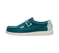 Hey Dude - Zapatillas Wally Trenzadas Azul, Deepgreen Harbor, 46 EU