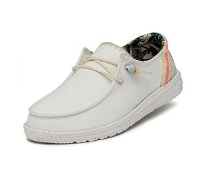 Hey Dude Zapatos Blancos Mujer Wendy Fringe, Blanco, 40 EU
