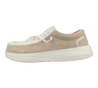 Hey Dude - Zapatos de Cordones de Ante con Detalles de Crochet - Shoes - Mujer - Beige - 38 EU -