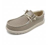 Hey Dude Zapatos Para Hombre Sneaker Canvas Wally Beige HD40003 1LB Offwhite