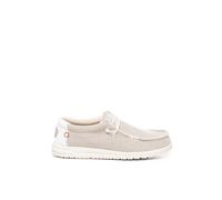 Hey Dude 40003 1LB Wally Braid Slip On Mocasin Hombre Blanco Off White