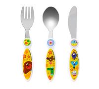 Hey Duggee - Cubertería infantil, Cubiertos para Niños (3 piezas, cuchillo, tenedor y cuchara)