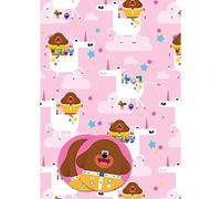 Hey Duggee - Papel de regalo, 4 hojas, 4 etiquetas, tamaño de la hoja, 70 x 50 cm, producto oficial con recursos responsables