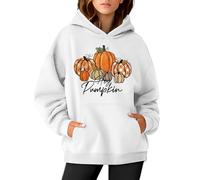Hey Dumpkin - Sudadera con capucha de manga larga con bolsillo para mujer, disfraz de Halloween, blanco, 3XL