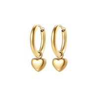 Hey Happiness Pendientes 'Heart Beat' oro One Size EUR