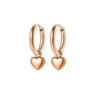 Hey Happiness Pendientes 'Heart Beat' oro rosa One Size EUR