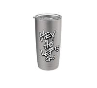 Hey Ho Lets Go Vaso térmico de acero inoxidable de doble pared