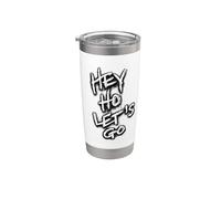 Hey Ho Lets Go Vaso térmico de acero inoxidable de doble pared