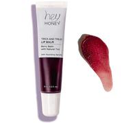 Hey Honey Skincare Trick and Treat Honey Berry Plumping Lip Bálsamo | Tinte natural 2 en 1 con propiedades hidratantes e hidratantes | 0,5 oz (baya de miel)