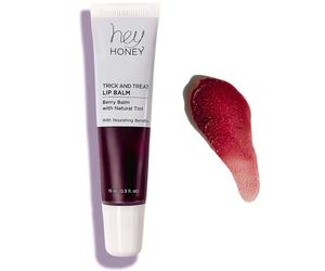 Hey Honey Skincare Trick and Treat Honey Berry Plumping Lip Bálsamo | Tinte natural 2 en 1 con propiedades hidratantes e hidratantes | 0,5 oz (baya de miel)