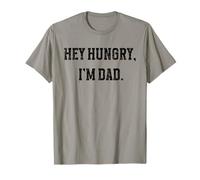 Hey Hungry I'm Dad Funny Dad Joke Humor Minimal Retro Cita Camiseta