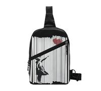 Hey! I Fixed It! Banksy - Bolsa de pecho para niña con globos triturados, mochila cruzada para hombre, bolsa de viaje, bolsa de hombro