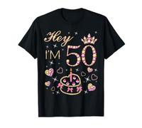 Hey I'm 50, 50 Years Old Women, Vela para tarta de 50 cumpleaños Camiseta