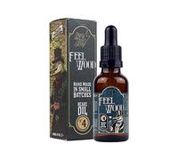 HEY JOE! - Beard Oil Nº 4 Feel Wood - 30 ml | Aceite Natural y Refrescante con Argán, Jojoba y Macadamia, Aroma a Cedro y Enebro, Nutre para una Barba Fuerte y Sana