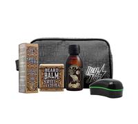 HEY JOE! - Bearded Survival Kit Delux Nº 5 | Kit de Barba para el Cuidado de Hombre - Bálsamo, Aceite, Shampoo, Cepillo y Neceser para Barba Saludable