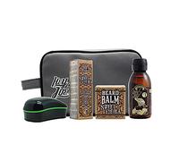 HEY JOE! - Bearded Survival Kit Delux Nº 5 | Kit de Barba para el Cuidado de Hombre - Bálsamo, Aceite, Shampoo, Cepillo y Neceser para Barba Saludable