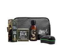 HEY JOE! - Bearded Survival Kit Delux Nº 6 | Kit de Barba para el Cuidado de Hombre - Bálsamo, Aceite, Shampoo, Cepillo y Neceser para Barba Saludable