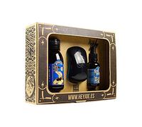 HEY JOE! - Bearded Survival Kit Nº 3| Kit de Barba para el Cuidado de Hombre - Aceite, Shampoo y Cepillo para Barba Saludable