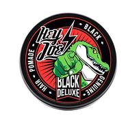 HEY JOE! - Genuine Hair Pomade BLACK DELUXE - Pomada para el Pelo - Cera para el Cabello con Fijación Alta - Fijador con Brillo - Intensifica Colores Oscuros - Cubre Canas Temporalmente - 100 ml