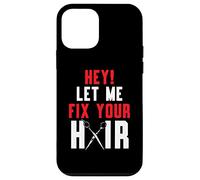 Hey Let Me Fix Your Hair Cutting Peinado Peluquería Carcasa para iPhone 12 mini